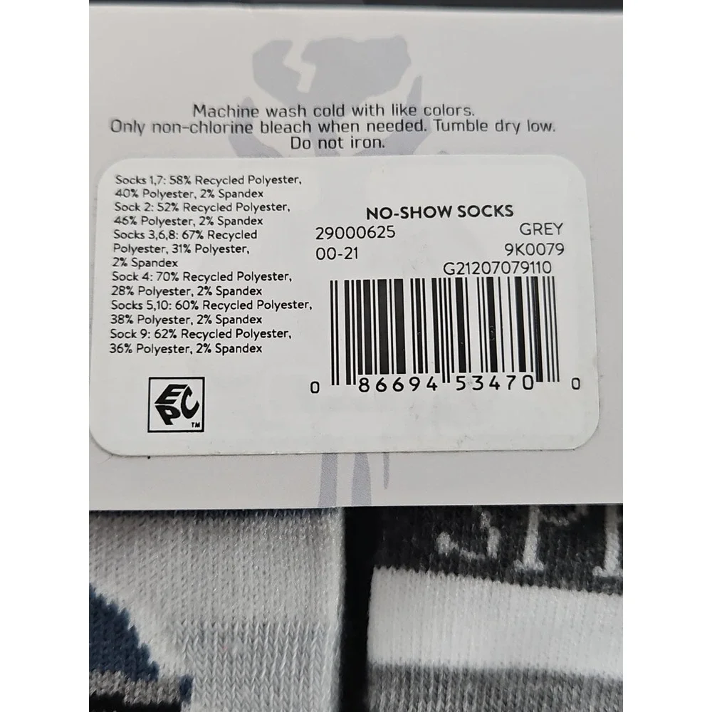 Disney Star Wars Womens Shoe Size 4-10  Graphic No Show Socks 10 Pairs New 1623